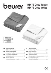 Beurer HD 75 Cosy White Instrucciones Para El Uso