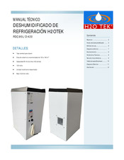 H2O TEK RDC-90L Manual Tecnico