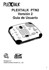 Plextalk PTN2 Guía De Usuario