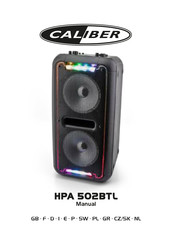 Caliber HPA 502BTL Manual Del Usuario