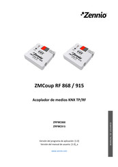 Zennio ZMCoup RF 915 Manual De Usuario