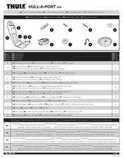 Thule HULL-A-PORT 834 Manual De Instrucciones