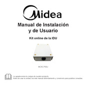 Midea MCAC-PIDU Manual De Instalación Y De Usuario