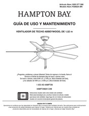 HAMPTON BAY YG882A-BN Guía De Uso Y Mantenimiento