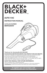 Black+Decker BDH1220AV Manual De Instrucciones