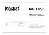 Magnat MCD 850 Notas Importantes Sobre La Instalación Y Certificado De Garantía