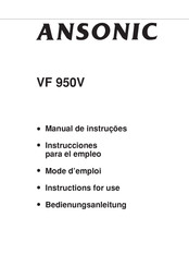 Ansonic VF 950V Instrucciones Para El Empleo