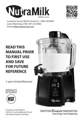 Brewista NutraMilk BRNMC2L Serie Manual Del Usario