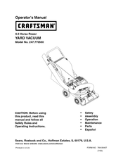 Craftsman 247.770550 Manual Del Operador