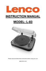 Lenco L-83 Manual De Instrucciones