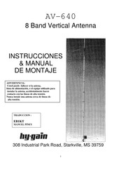 Hy-Gain AV-640 Manual De Instrucciones Y Manual De Instalación