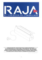 RAJA SK 321 Instrucciones Para El Uso