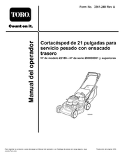 Toro 22189 Manual Del Operador