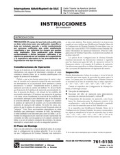 S&C 761-515S Hoja De Instrucciones