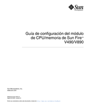 Sun Fire V890 Guía De Configuración