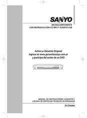 Sanyo DCDA800 Manual De Instrucciones