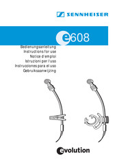 Sennheiser e 608 Instrucciones Para El Uso