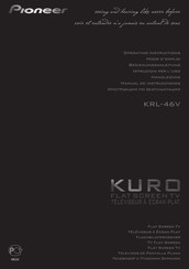 Pioneer KURO KRL-46V Manual Del Usuario