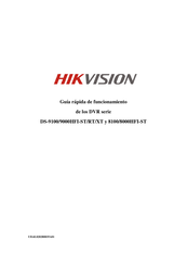 HIKVISION DS-9100HFI-XT Guía Rápida De Funcionamiento