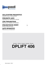 Paoli Avvitatori DPLIFT 406 Manual Uso Y Manutención