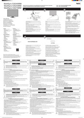 NEC MultiSync EA273WM Manual De Configuración