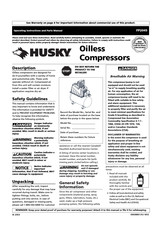 Husky FP2045 Manual De Instrucciones Y Lista De Piezas