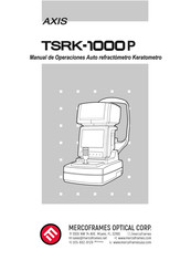 Mercoframes Optical Corp TSRK-1000 P Manual De Operación