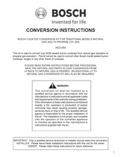 Bosch NEZ1054 Instrucciones De Conversión