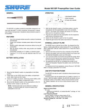 Shure MX1BP Guia Del Usuario