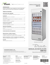 True TSCI-600R-G-PH Manual De Instalación