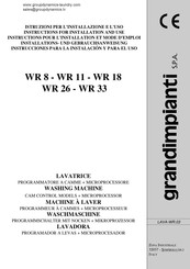 grandimpianti WR 11 Instrucciones Para La Instalación Y Para El Uso