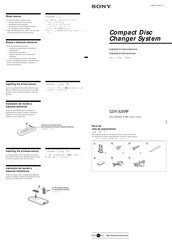 Sony CDX-535RF Instalación / Conexiones