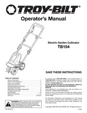 Troy-Bilt TB154 Manual Del Operador