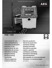 Aeg RSE 1400 Instrucciones De Uso