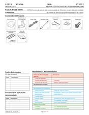 Lexus PT398-48090 Manual De Instrucciones