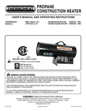 THERMOHEAT RMC-FA60L Manual Del Usuario E Instrucciones De Operación