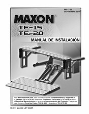 Maxon TE-15 Manual De Instalación