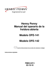 Henny Penny OFE-142 Manual Del Operario