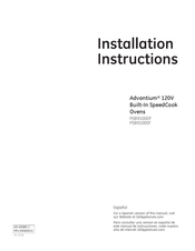 GE Advantium PSB9100DFWW Instrucciones De Instalación