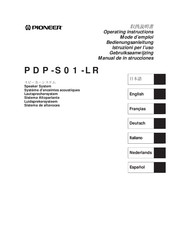 Pioneer PDP-S01-LR Manual De Instrucciones