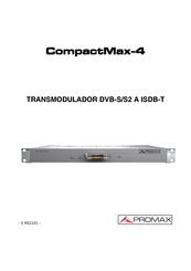 Promax CompactMax-4 Manual De Instrucciones