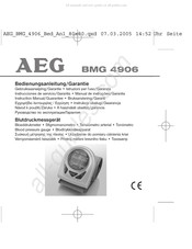 AEG BMG 4906 Instrucciones De Servicio