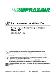 Praxair MICRO DC-164i Instrucciones De Utilizacion