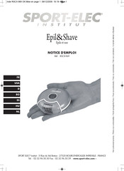 SPORT ELEC ISTITUT Epil&Shave Manual Del Usuario