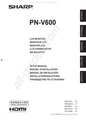 Sharp PN-V600 Manual De Instrucciones