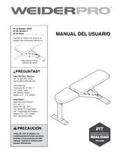 WeiderPro 15927 Manual Del Usuario