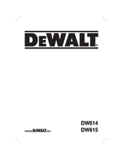 DeWalt DW614 Traducido De Las Instrucciones Originales