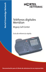 Nortel Networks Meridian M3905 Call Center Guía De Referencia Rápida