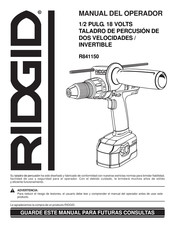 Ridgid R841150 Manual Del Operador