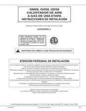 Goodman GMS8 Manual De Instrucciones